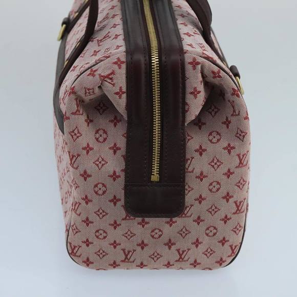 LOUIS VUITTON Monogram Mini Josephine GM Hand Bag Red M92311 LV Auth ki5128 - Picture 4 of 16